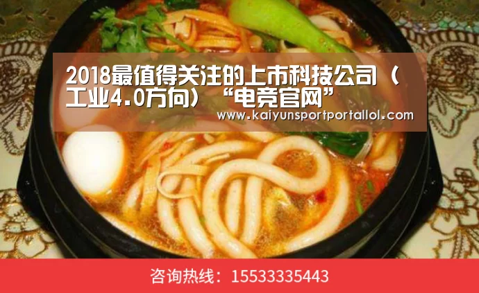 2018最值得关注的上市科技公司(工业4.0方向)“电竞官网”(图3) 电竞官网